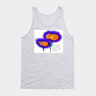 Love Each Other Two Poppies Tank Top